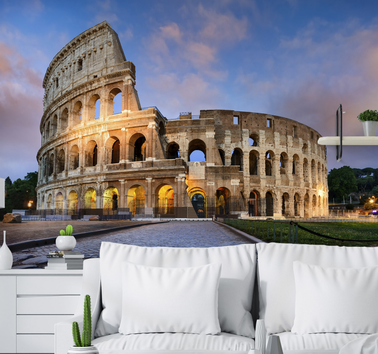 Fotobehang stad colosseum van rome - TenStickers