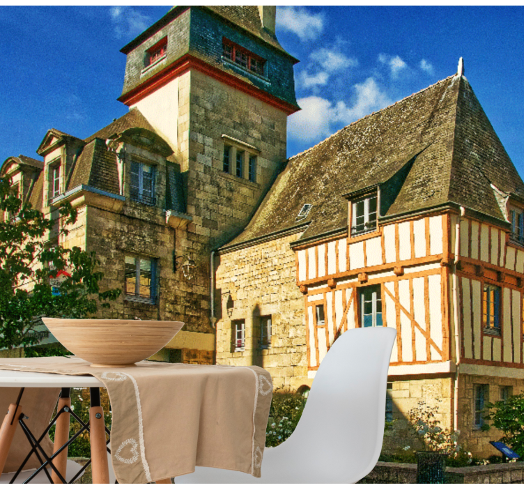 Fotobehang stad historische franse architectuur - TenStickers