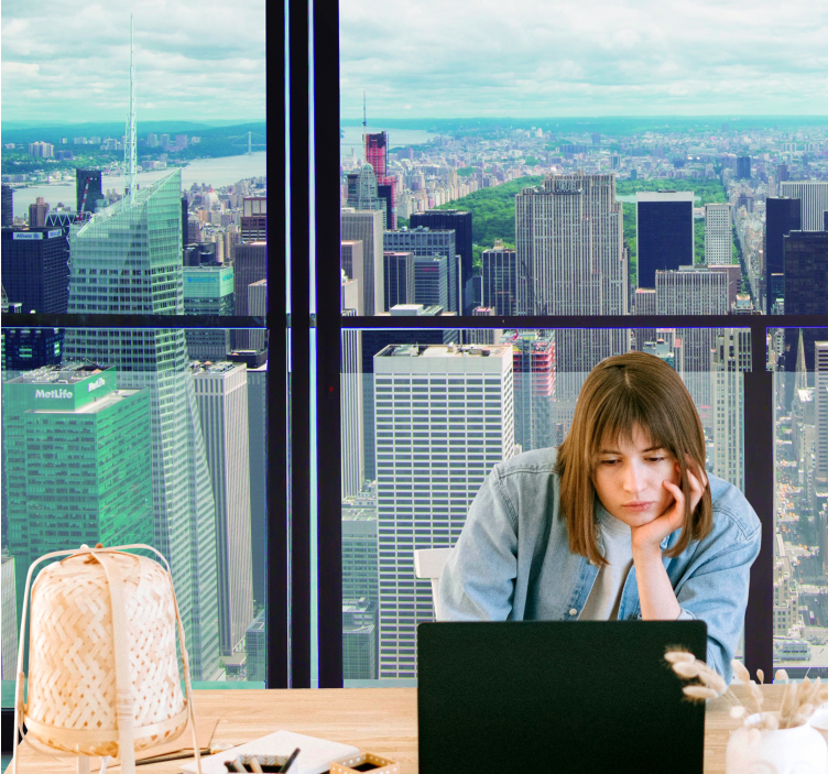 Fotobehang stad new york skyline - TenStickers