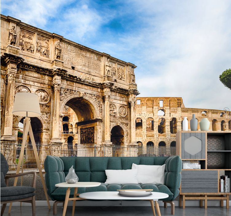 Fotobehang stad rome's historische bezienswaardigheden - TenStickers