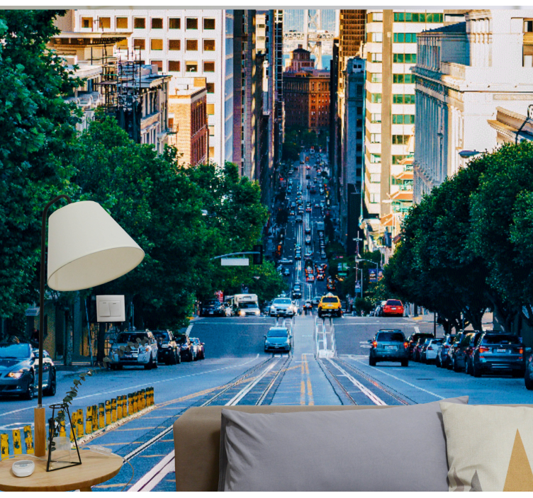 Fotobehang stad urban straatbeeld - TenStickers