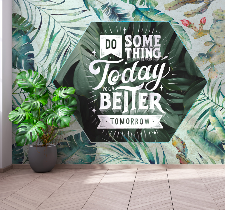 Fotobehang tekst motivational message art - TenStickers