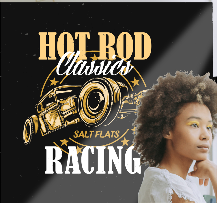 Fotobehang voertuigen classic car racing - TenStickers