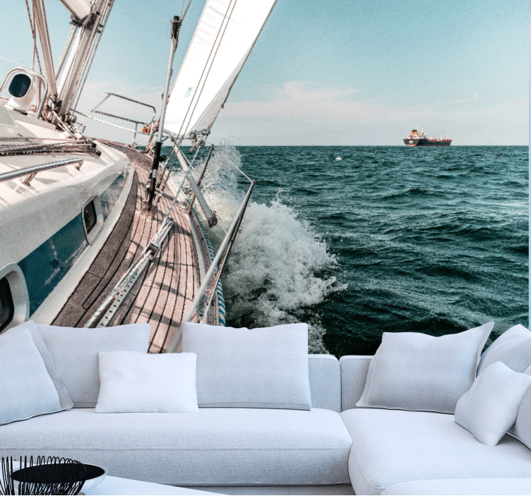 Fotobehang zee zeilavontuur - TenStickers