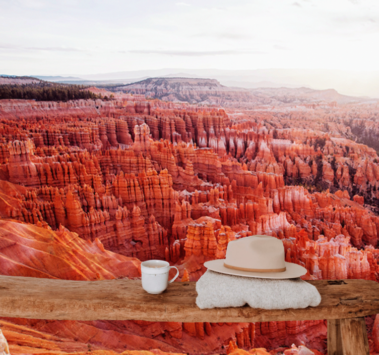 Fototapet landschap bryce canyon uitzicht - TenStickers