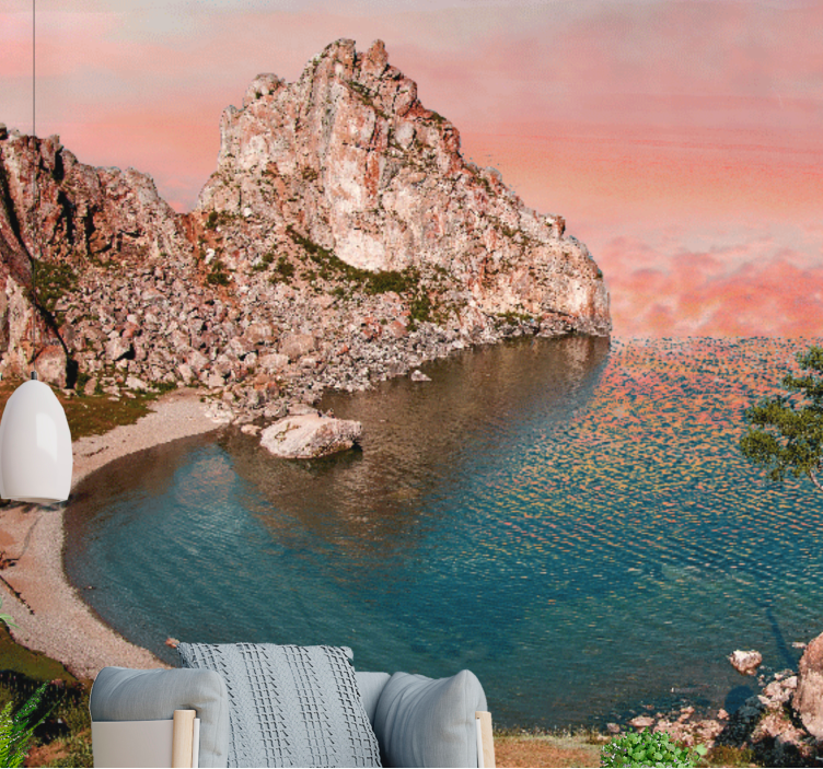 Fototapet landschap rustige oceaan perspectief - TenStickers