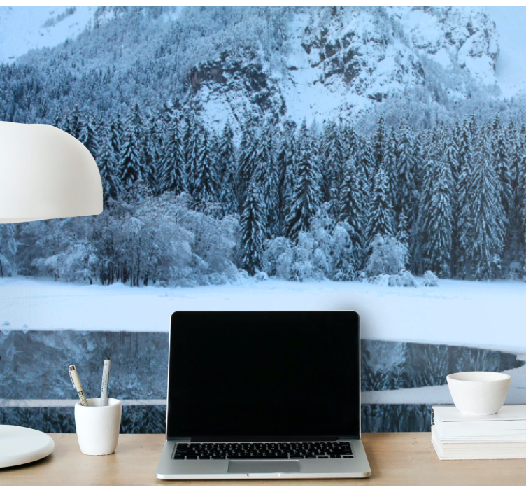 Fototapet landschap serene winterlandschap - TenStickers