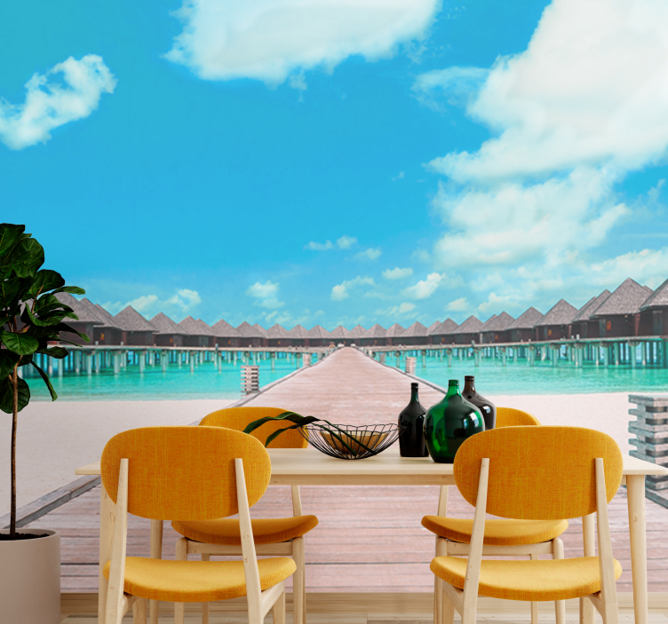 Fototapet landschap tropisch steigerpad - TenStickers