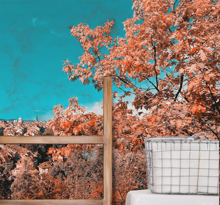 Fototapet landschap vibrant herfstlandschap - TenStickers