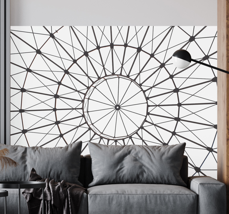 Geometrisch arrangementconcept fotobehang patronen - TenStickers