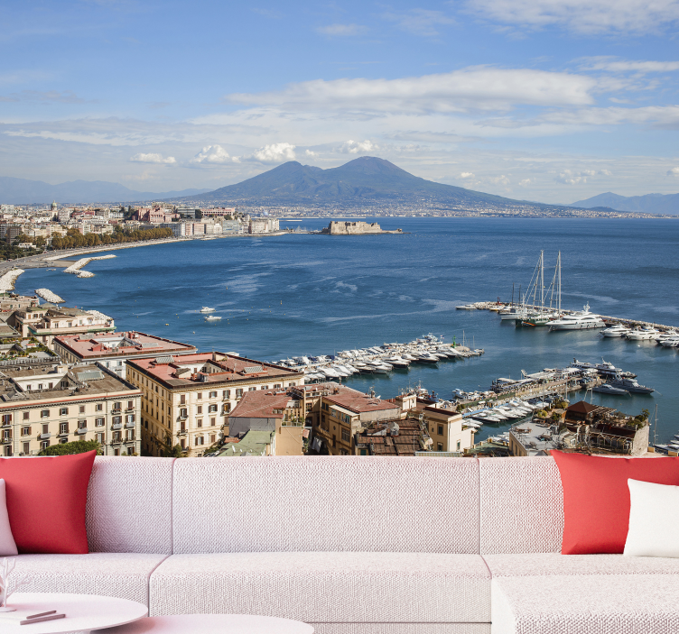 Golf van napels New york fotobehang - TenStickers