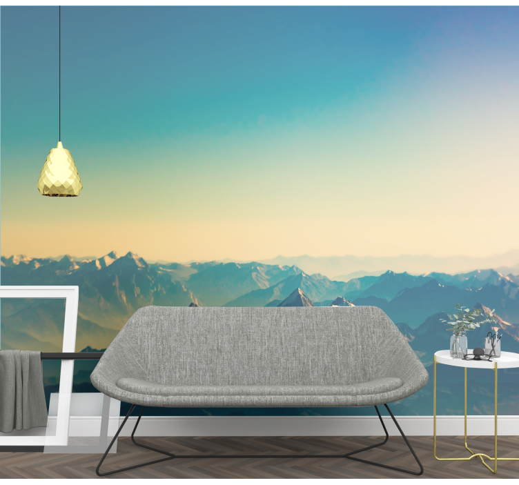 Groots berglandschap fotobehang bergen - TenStickers