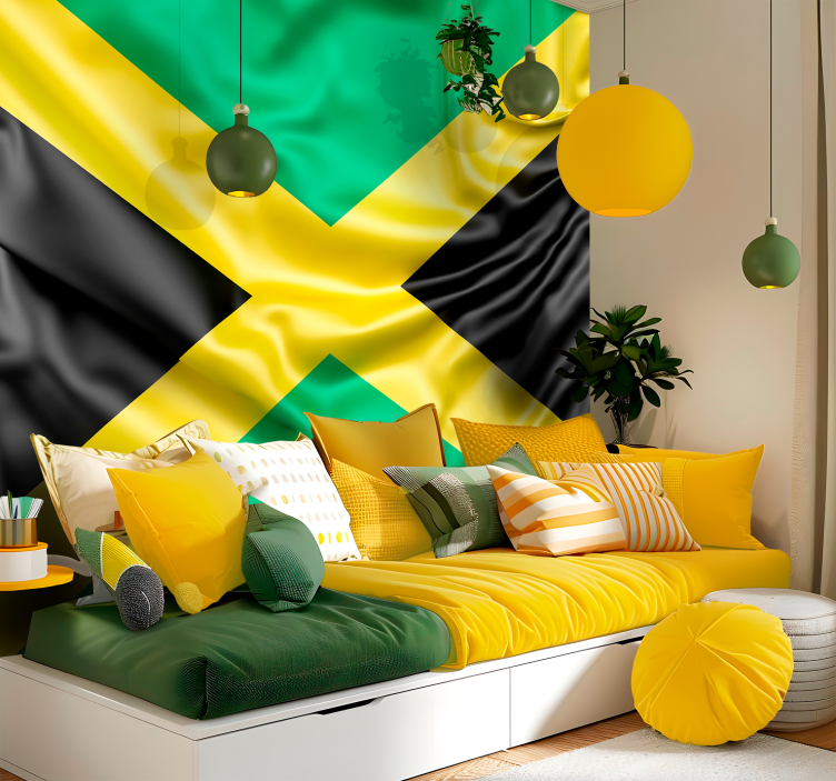 Jamaicaanse vlag Fotobehang new york - TenStickers
