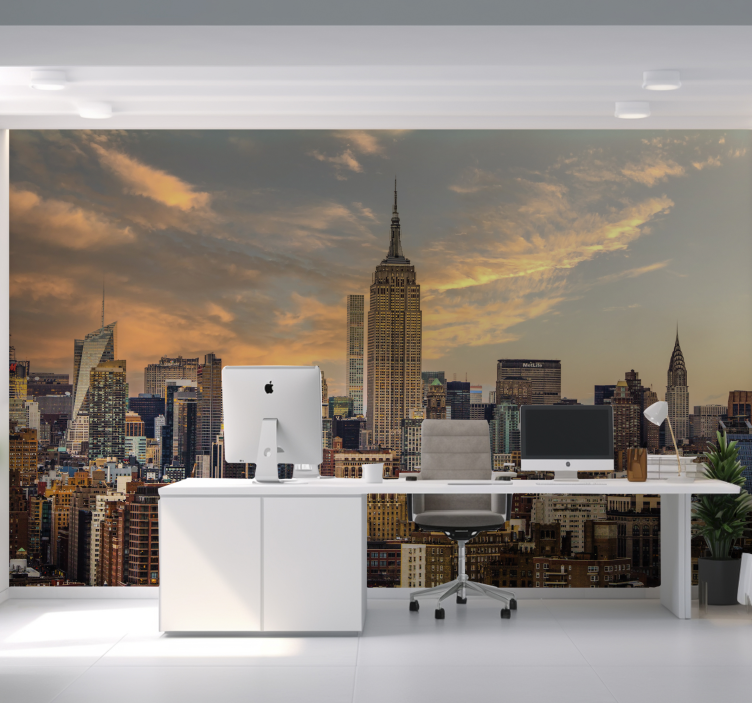 New York skyline Bedrijfs fotobehang - TenStickers