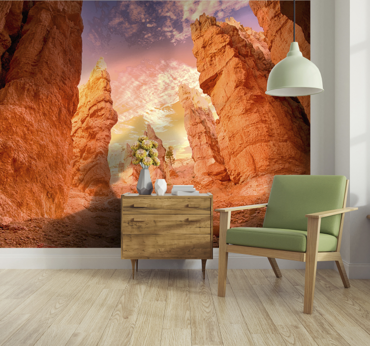 Rose Canyon desert fotobehang - TenStickers