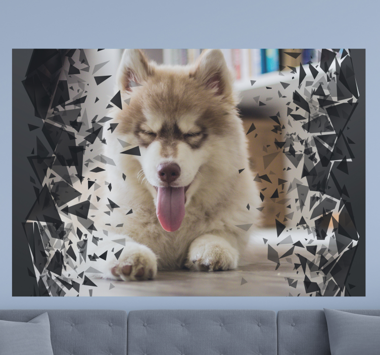 Uitbraak portret foto behang dieren - TenStickers