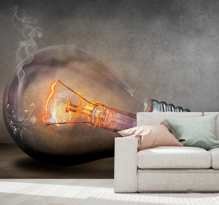 Verbrijzelde verlichting fotobehang 3d - TenStickers