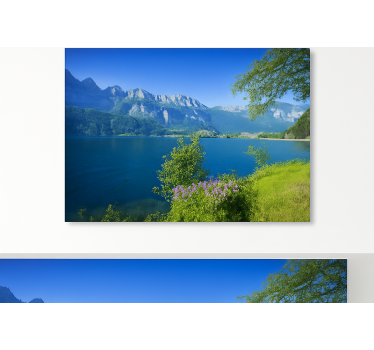 Bergmeer sereniteit fotobehang bergen - TenStickers