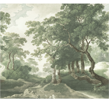 Behang bos klassiek tijdloos natuur - TenStickers