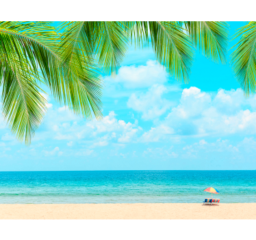 Fotobehang strand tropisch strand - TenStickers