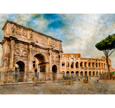 Boog van constantine italië fotobehang behang - TenStickers