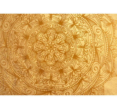Fotobehang ruimte mandala goud - TenStickers