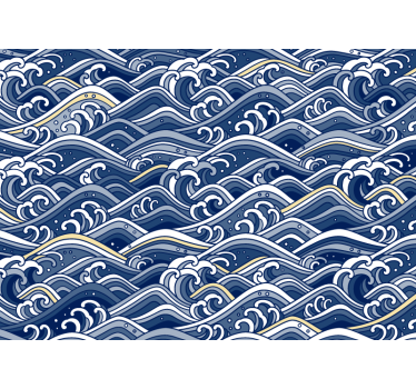 Fotobehang zee stromende oceaan golven - TenStickers