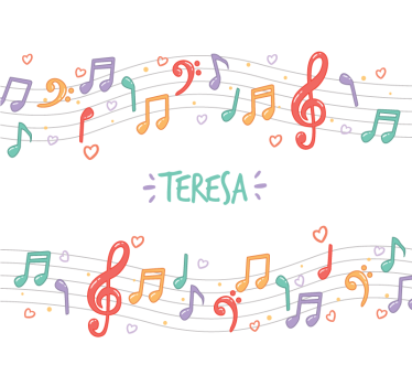 Fotobehang muziek muzikale noten melodie - TenStickers