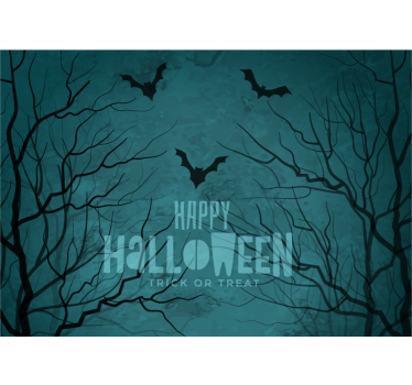 Griezelige nachtvleermuizen fotobehang halloween - TenStickers