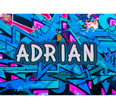 Fotobehang graffiti aanpasbaar in graffiti stijl - TenStickers