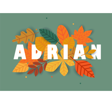 Herfstblad arrangement fotobehang bloemen - TenStickers