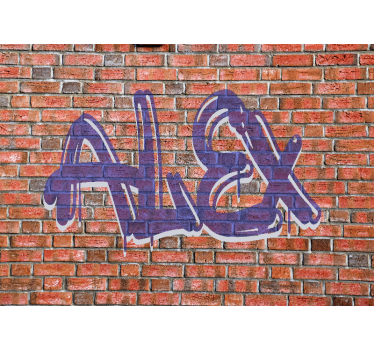 Fotobehang graffiti naam kunst - TenStickers