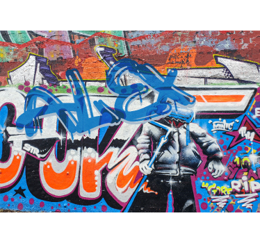 Stedelijke straatstijl Fotobehang graffiti - TenStickers