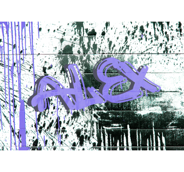 Aanpasbare stedelijke tag Fotobehang graffiti - TenStickers