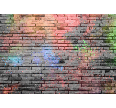 Fotobehang graffiti stedelijke kleurenexplosie - TenStickers