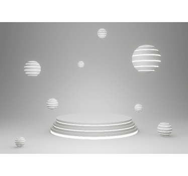 Abstract fotobehang geometrische vloeiende vormen - TenStickers