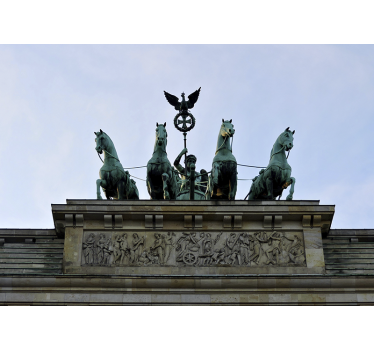 Fotobehang berlijn brandenburger poort standbeeld - TenStickers