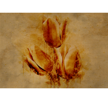 Bloemen foto behang elegante tulpen arrangement - TenStickers