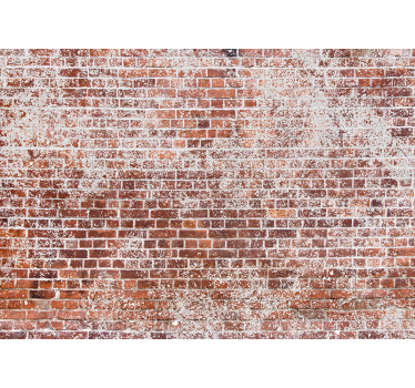 Fotobehang bakstenen textured red wall - TenStickers