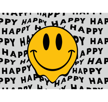 Fotobehang tekst smiley gezicht bericht - TenStickers