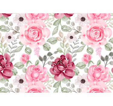 Bloemen foto behang bloesem bloemmotief - TenStickers
