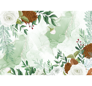 Elegant bloemstuk bloemen foto behang tienerkamer - TenStickers