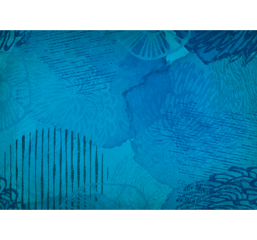 Abstract fotobehang blauwe textuurpatronen - TenStickers