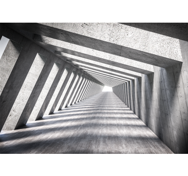 Abstract fotobehang geometrische tunnel perspectief - TenStickers