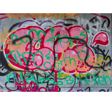 Fotobehang graffiti levendige stads kunst - TenStickers