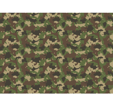 Camouflage patroon fotobehang - TenStickers