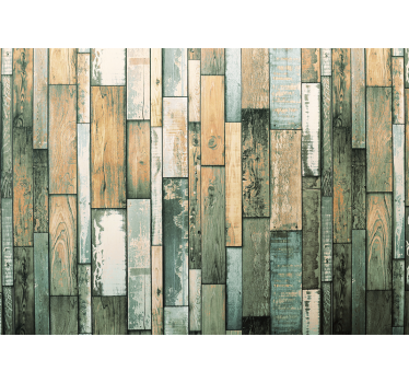 Houten rotte planken Fotobehang - TenStickers