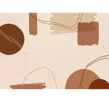 Abstract ontwerp terracotta fototapet - TenStickers