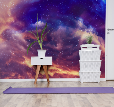 3d nachtelijke hemel fotobehang - TenStickers