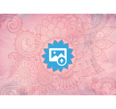 Roze mandala zen fotobehang - TenStickers
